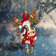 Cow Christmas Light Shape Ornament