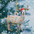 Alpacas Christmas Light Shape Ornament