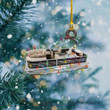 Pontoon Boat Christmas Lights Shape Ornament PANORN0001