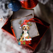 Beagle Christmas Light Shape Ornament