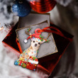 Chihuahua Christmas Light Shape Ornament