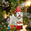 Bichon Frise Christmas Tree Shape Ornament