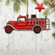 Personalized Fire Truck Christmas Ornament