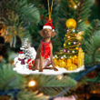 Vizsla Christmas Ornament 3 PANORPG0294