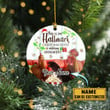 Personalized Chicken Couple Christmas Ornament