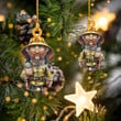 Old Firefighter Christmas Ornament