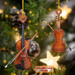 Personalized Violin Christmas Ornament PANORPG0216