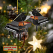 Personalized Piano Christmas Ornament PANORPG0217