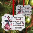 Special Pesonalized Floral Cross Aluminium Ornament - Meaningful Gift For Christmas