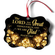 Blooming Flower Aluminium Ornament - The Lord Has Done Great Things For Us