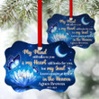 Peaceful Personalized Memorial Lotus Aluminium Ornament - You Are At Peace In The Heaven