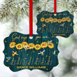 God Says You Are Unique - Blooming Personalized Sunflower Aluminium Ornament