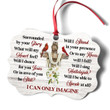 I Can Only Imagine - Lovely Floral Cross Aluminium Ornament