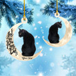 Personalized Love U To The Moon & Back Christmas Ornament