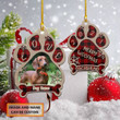 Personalized Merry Woofmas Love Dachsund Christmas Ornament
