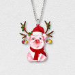Cute Pig Christmas Ornament