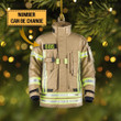 Personalized Firefighter Uniform Christmas Ornament