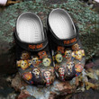 Personalized Horror Movies Halloween Crocs Classic Clogs Shoes Black PANCR1197