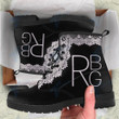 RBG pattern Leather Boots