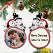 Personalized Christmas Ornament Snowman Couple