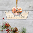 Personalized Christmas Couple Ornament Swan