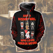 Horror Movies Hoodie Just A Girl Who Loves PAN3HD0216