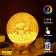 Personalized Snowman Couple Globe Decoration Moon Lamp