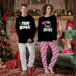Matching Pajamas For Couple Boss And Real Boss