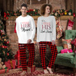 Personalized Matching Pajamas For Couple His And Her PANPAJ0010