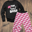 Matching Pajamas For Couple Boss And Real Boss PANPAJ0016