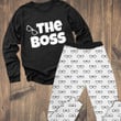 Matching Pajamas For Couple Boss And Real Boss PANPAJ0016