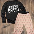 Matching Pajamas For Couple I Like Beard Butt Peach