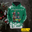 Personalized Horror Movies Hoodie Friends Christmas Snowflakes
