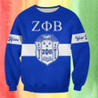 Personalized Zeta Phi Beta Black Sorority Sweatshirt