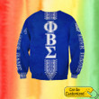 Personalized Phi Beta Sigma Black Fraternity Sweatshirt