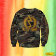 Personalized Omega Psi Phi Black Fraternity Sweatshirt PAN3SS0015