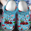 Blue Hallmark Christmas Crocs Classic Clog Shoes PANCR1282