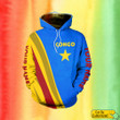 Personalized DR Congo Flag African Congolese Outfit Hoodie And Legging