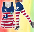 Liberia Liberian African Outfit Africa Tank Top And Legging Set