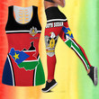 South Sudan Sudanese Africa Outfit African Tank Top And Legging Set