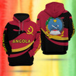 Personalized Angola Africa Angolan African Outfit Hoodie