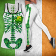 St Patrick’s Day Outfit Dead Inside Skeleton Tank Top And Legging Set