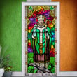 St Patrick’s Day Decoration Saint Of Ireland Stained Glass Door Cover