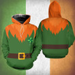 St Patrick Day Outfit Woman Man Unisex Gnome Hoodie And Legging Set