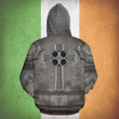 Personalized Saint Patricks Day Shirts Irish Armor Knight Warrior Hoodie