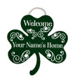 Personalized St Patrick's Day Door Decorations Welcome Custom Shape Wood Sign