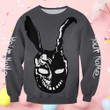 Personalized Easter Donnie Frank Bunny Rabbit Outfit For Adults Sweatshirt