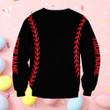 Personalized Bunny Baseball Softball Sweatshirt Happy Easter Day