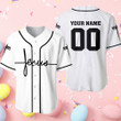 Personalized Christian Jesus Easter Day Baseball Jersey Shirt Forgiven