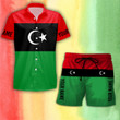 Personalized Libyan African Outfit Africa Libya Flag Hawaiian Set